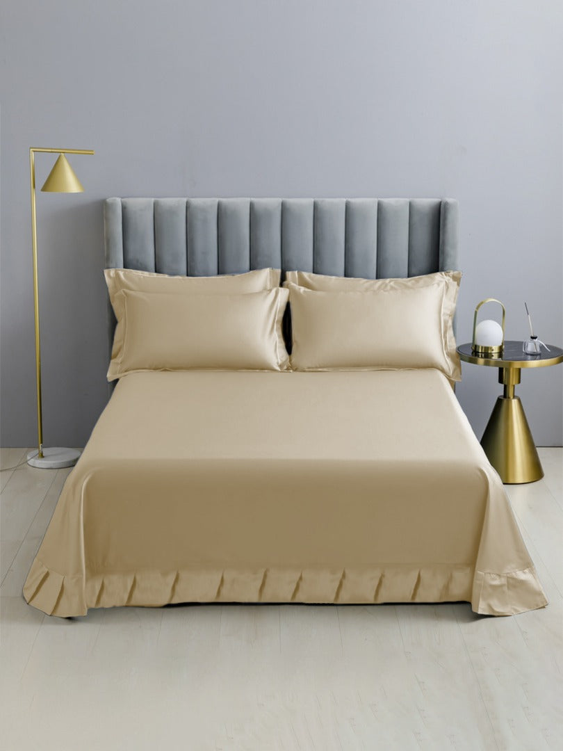 19 Momme Silk Flat Sheet - Apricot