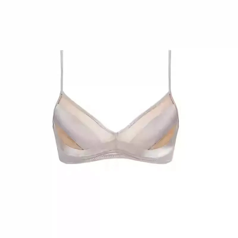 SIIK Silk Sexy Mesh Thin Cup Bra Without Steel Ring