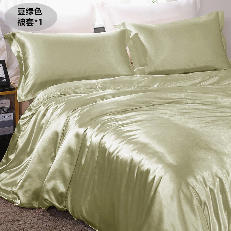 19 Momme Silk Wide Plain Crepe Satin Duvet Cover Without Stitching