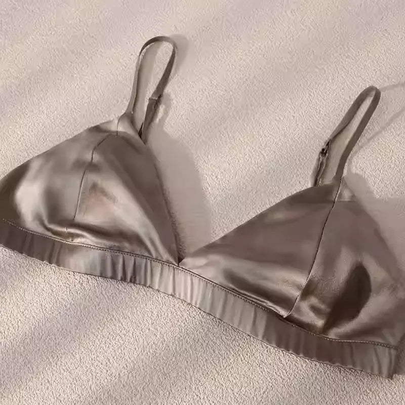 SIIK Silk French Style Non-Wired Triangle Cup Ultra-Thin Bra