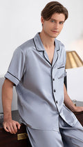 SIIK Pure Silk Men's Lapel Collar Pajama Set