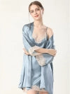 Mulberry Silk Women's Sensual Camisole Two Piece Robe Set