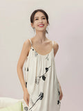 SIIK Silk Printed Camisole Dress - Beige Floral Print