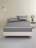 19 Momme Silk Fitted Sheet - Gray
