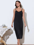 Silk Strap Maxi Long Dress