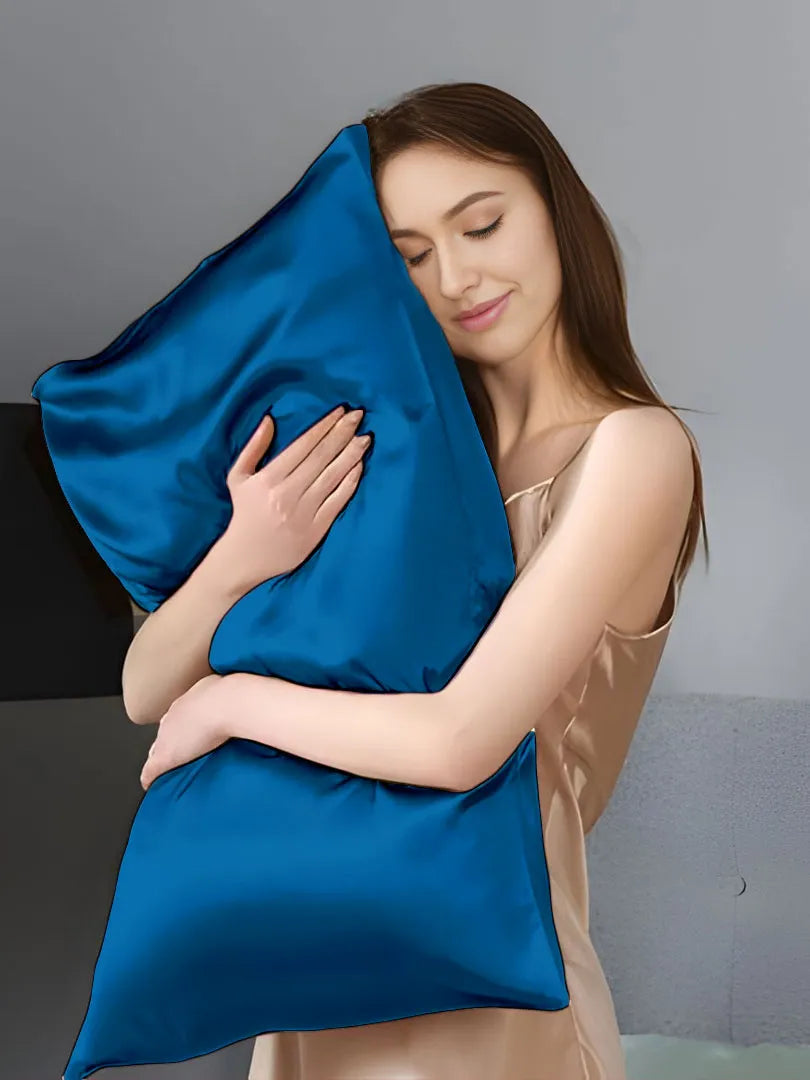 19 Momme Silk Envelope Pillowcase - Queen(20"X30") Sea Blue