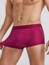 SIIK Silk Men's Breathable Boxer Briefs Underwear - Wine Red