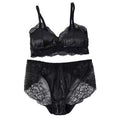 SIIK Silk 2Pcs Thin Lace Stitching Silk Bra