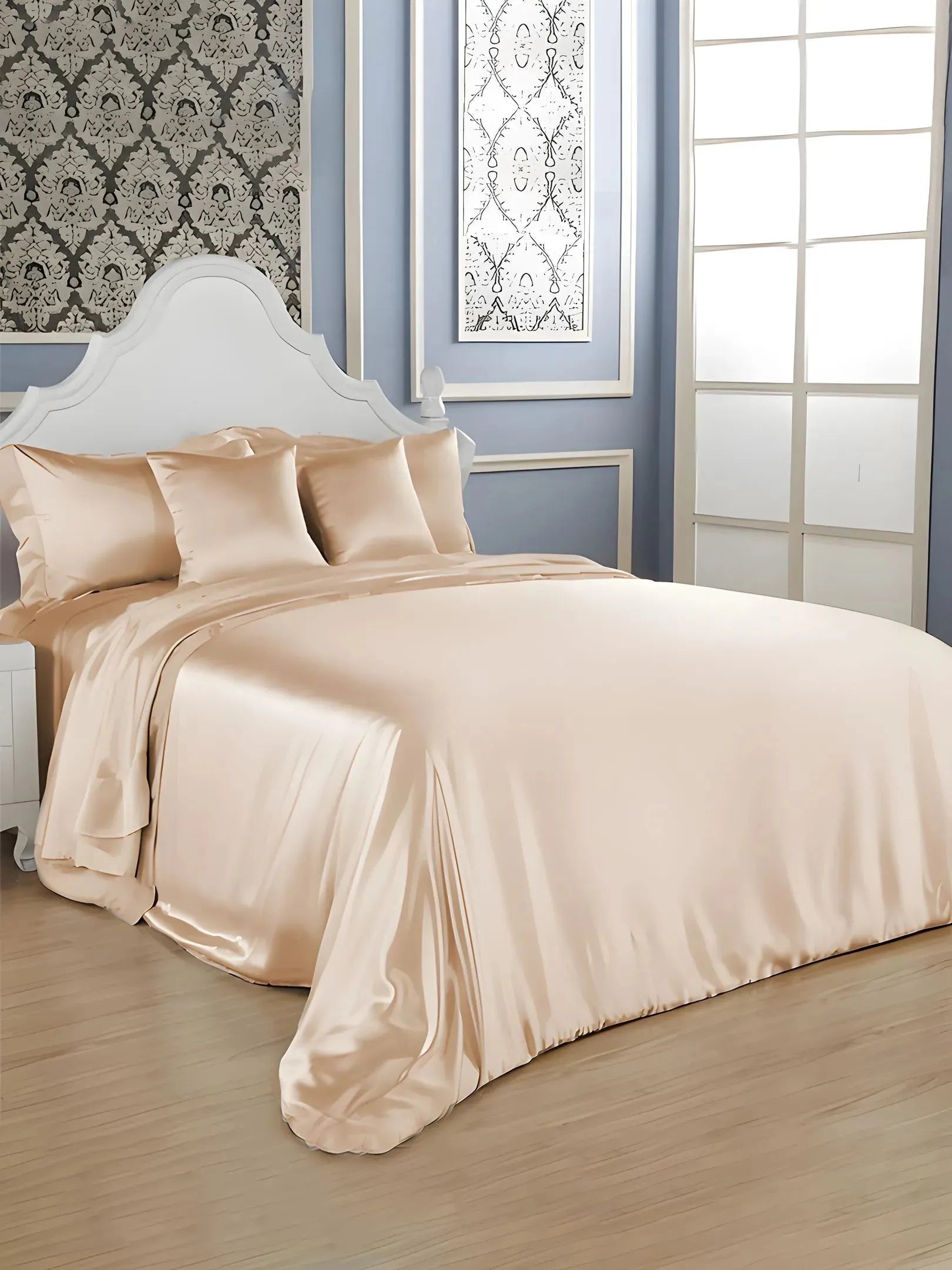40  Momme Light Brown Silk Duvet Cover