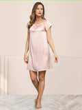 SIIK Pure Silk Solid Color Cute Nightgown