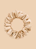 SIIK 3Pcs Pure Silk Midnight Scrunchies - Regular - 2cm - Beige
