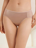 SIIK Silk Women's Slightly Stretch Satin Nude Mid-Rise Panty