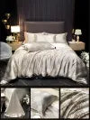 4 Pcs 30 Momme Silk Double Sided Duvet Cover