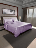 22 Momme Silk Duvet Cover Set - Light Purple(4 Pieces)