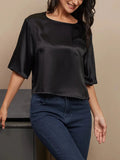 Silk Short-sleeved Shirt