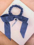 SIIK Pure Silk Soft Long Ribbon Printed Bow Scrunchie