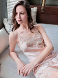SIIK Pure Silk Sexy Lace With Diamonds Camisole Set