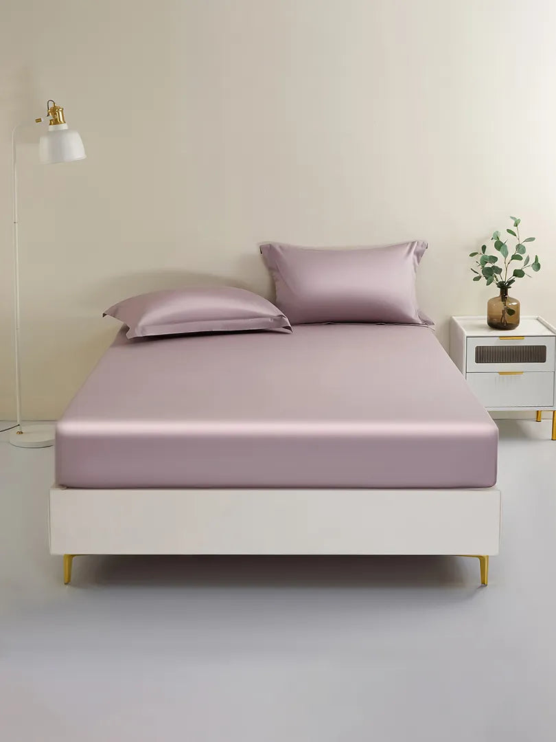 19 Momme Silk Fitted Sheet - Pink