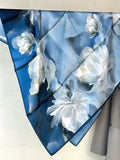 SIIK Mulberry Silk Kapok Printed Square Scarf 88*88cm