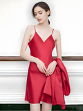 SIIK Pure Silk Deep V Neck Nightgown