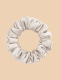 SIIK 3Pcs Pure Silk Midnight Scrunchies - Regular - 2cm - White