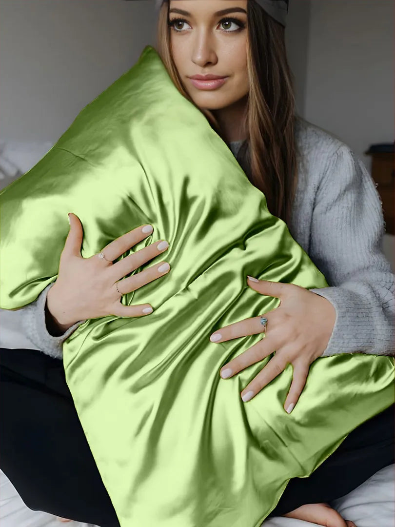 30 Momme Silk Envelope Pillowcase - Queen(20"X30") Avocado Green