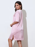 Pure Silk Short Sleeve Nightgown