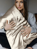 30 Momme Silk Envelope Pillowcase - Queen(20"X30") light apricot