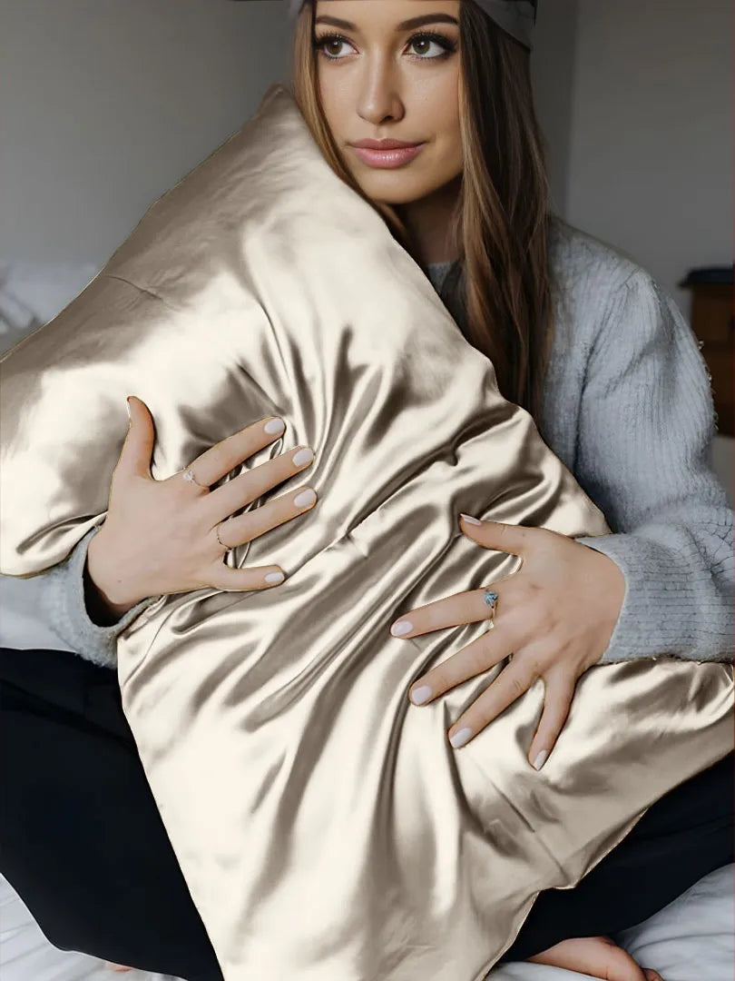 30 Momme Silk Envelope Pillowcase - Queen(20"X30") light apricot