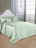 22 Momme Silk Duvet Cover Set - Pean Green (4 Pieces)