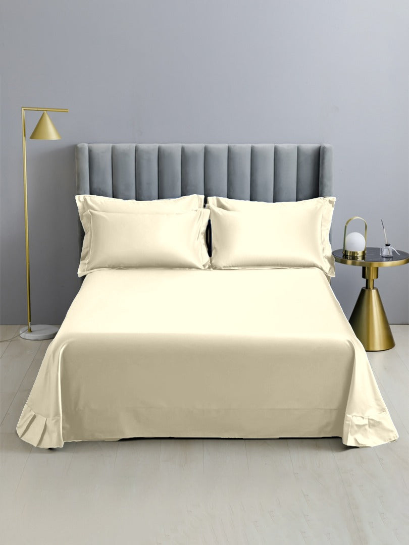 16 Momme Silk Flat Sheet - Champagne